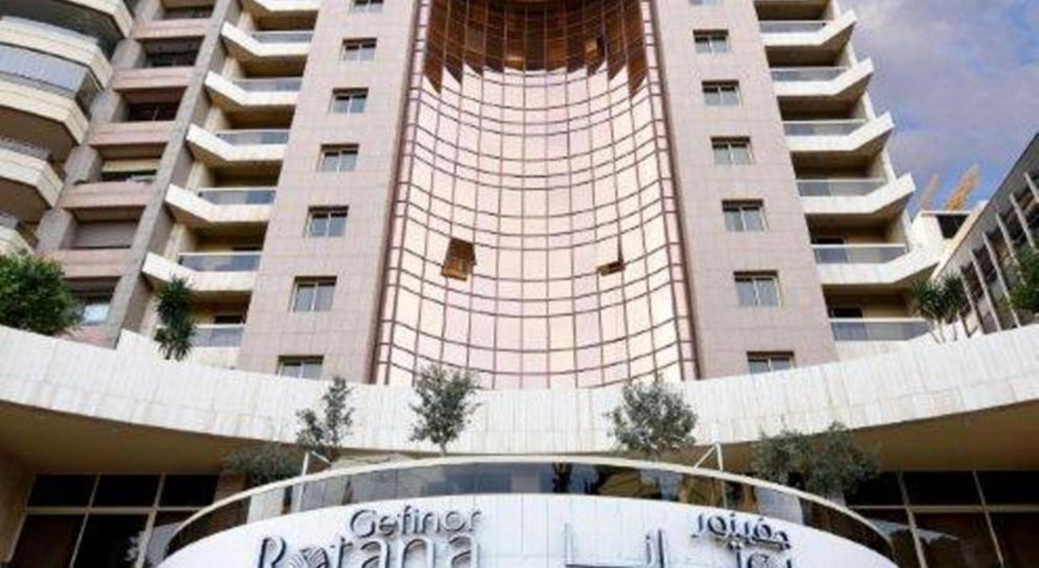 Gefinor Rotana - Beirut Hotell Eksteriør bilde The hotel's entrance